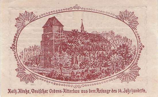 Danzig Neuteich 5  Goldpfennig 1920